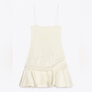 Zara Cream Textured Dress (NWT)